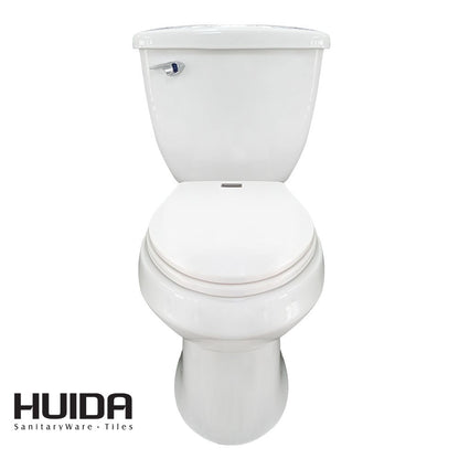 INODORO DOS PIEZAS SEMI-ELONGADO COLOR BLANCO HUIDA