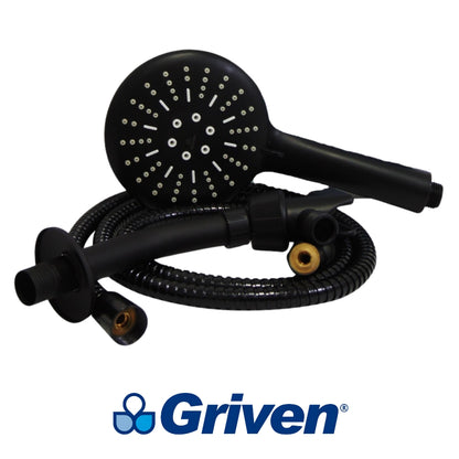 REGADERA DE BAÑO NEGRA GRIVEN GV-SHB-6