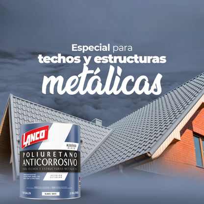 PINTURA ANTICORROSIVO POLIURETANO BLANCO GALON MM93-4 LANCO