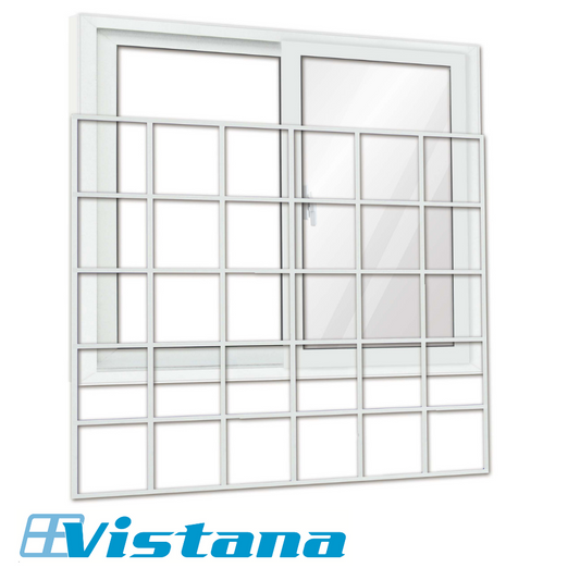 VENTANA DE UPVC CON VERJA 1.20m X 1.50m VISTANA