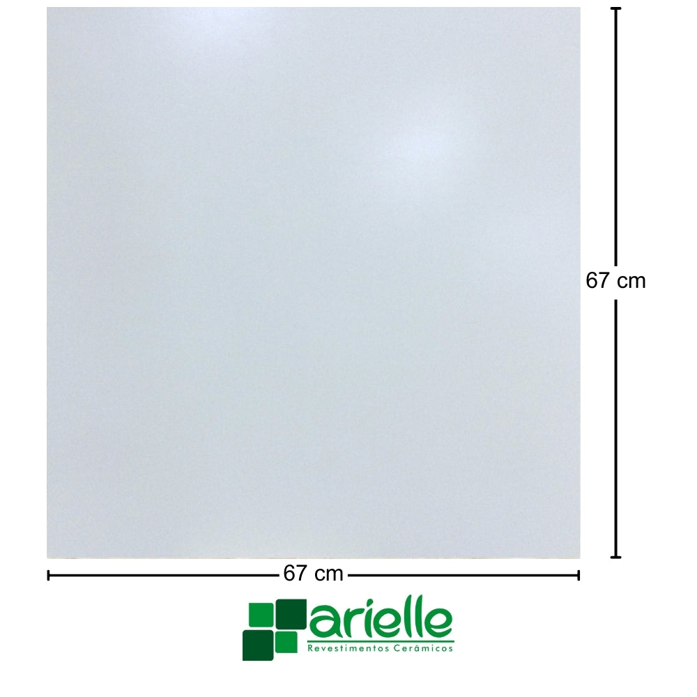 PISO CERAMICO RETIFICADO RIVIERA BRANCO MATE 67X67CM 2.71M2/CAJA