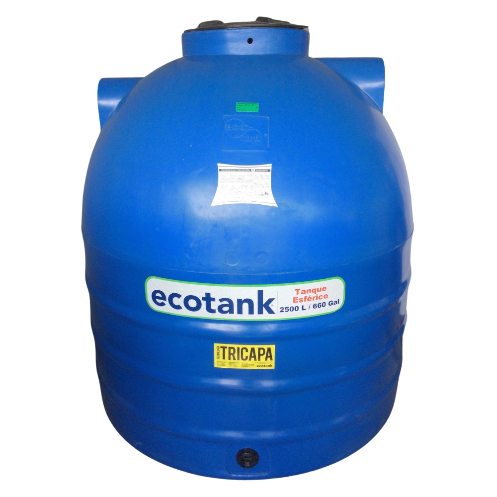 TANQUE RESERVA DE AGUA  ECOTANK 2500 LTS AZUL TRICAPA