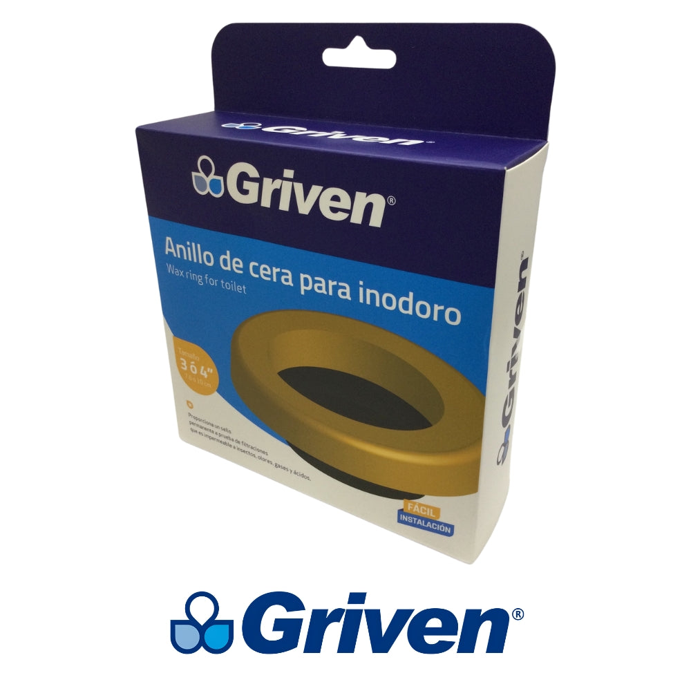 ARO DE CERA PARA INODORO CON GUIA GRIVEN A367-WR001