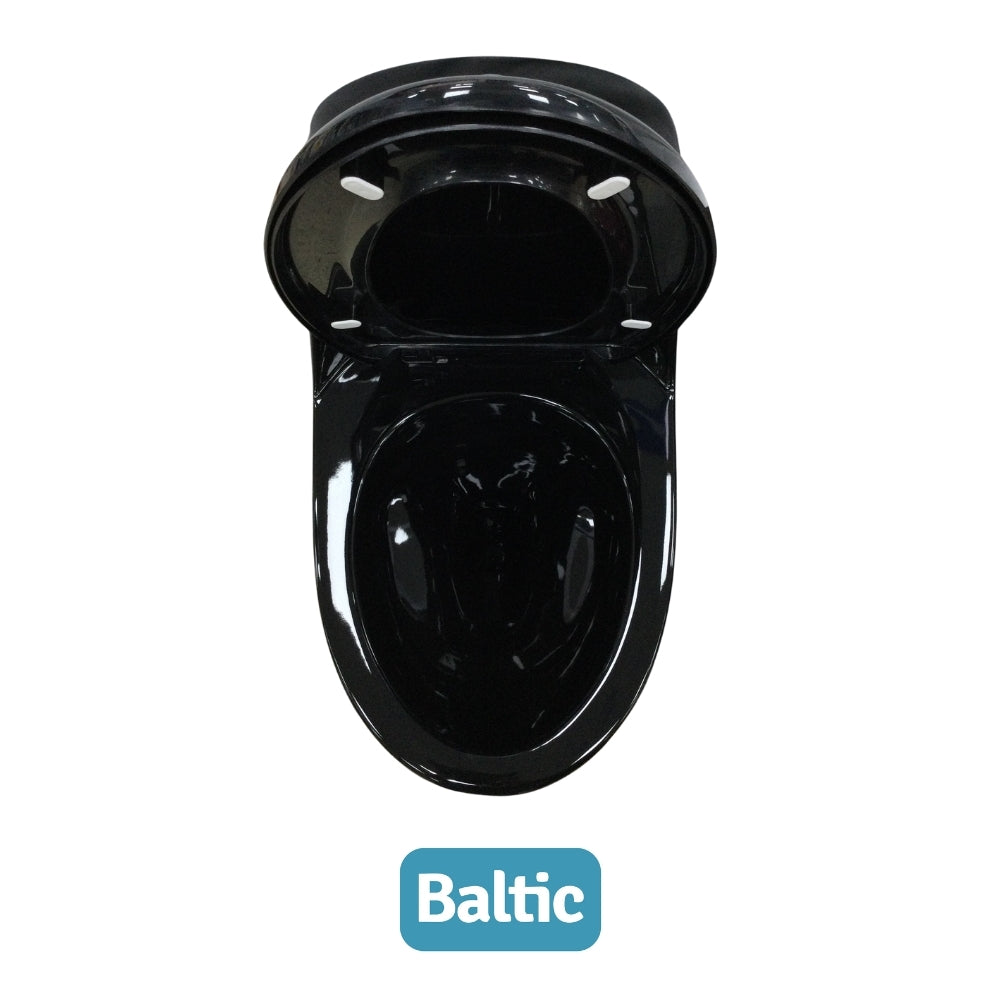 INODORO UNA PIEZA ELONGADO COLOR NEGRO BALTIC SR-1002