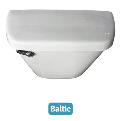 INODORO DOS PIEZAS ELONGADO COLOR BLANCO BALTIC SR-739A