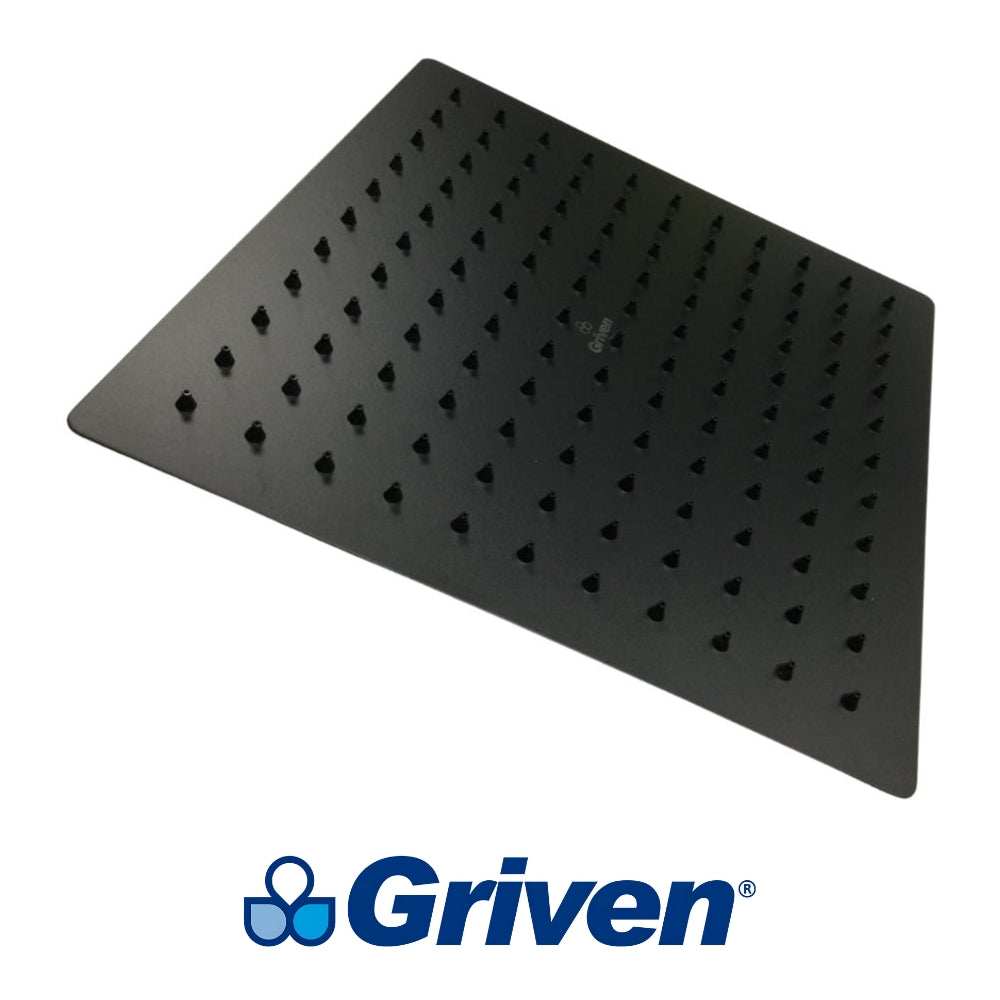 CABEZA DE DUCHA CUADRADA 10 PULGADAS NEGRA GRIVEN GV-SHB10-S