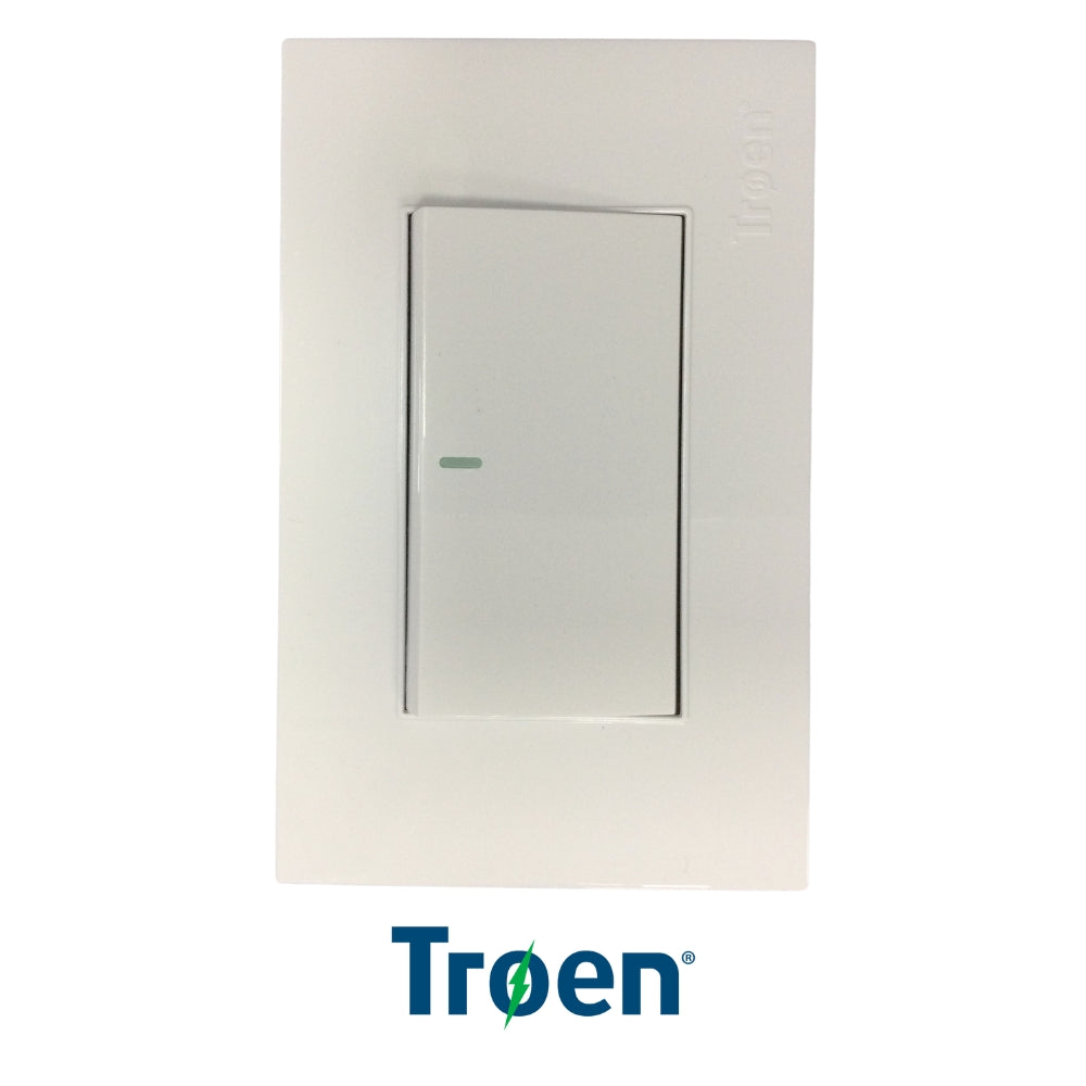 INTERRUPTOR INDIVIDUAL BLANCO 125V/10A