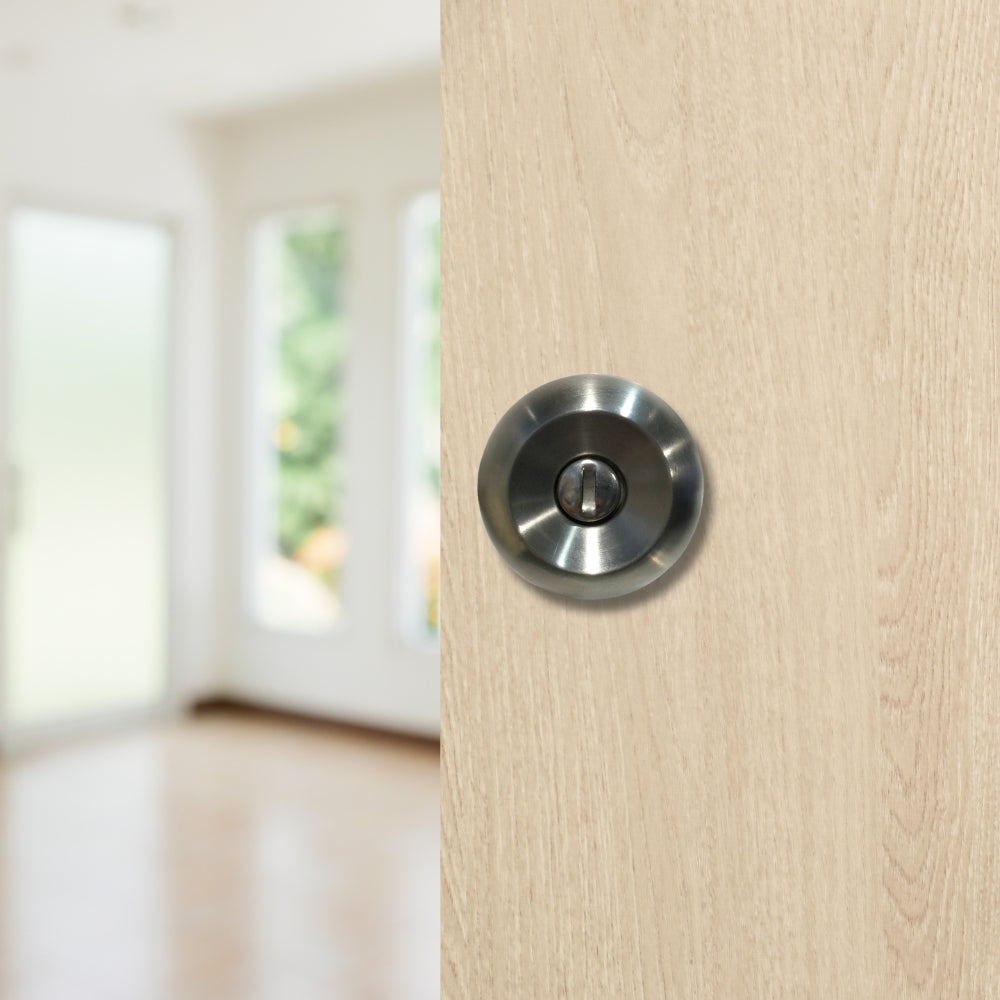 CERRADURA DE POMO DE BAÑO ACABADO ACERO INOXIDABLE 607 LOCKPRO