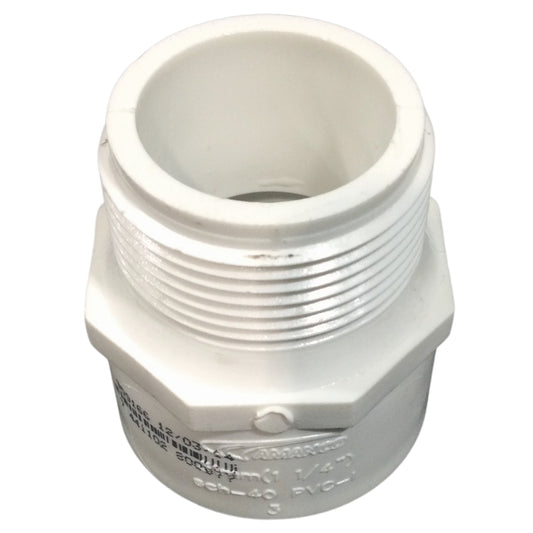 ADAPTADOR MACHO PVC 1-1/4 PULGADAS PRESION SCH-40 C/C
