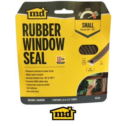 SELLO PERIMETRAL PARA PUERTAS Y VENTANAS 7/32 PULG X 3/8 PULG X 17 PIES CHOCOLATE