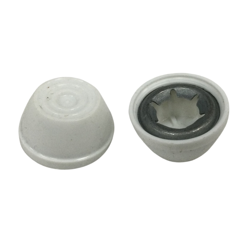 TUERCA PLASTICA A PRESION BLANCA 3/8 PULGADAS