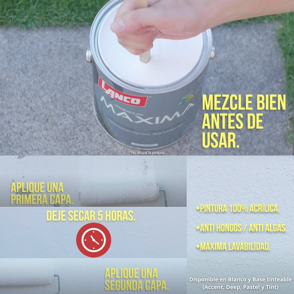 PINTURA MAXIMA PREMIUM DEEP GALON MA683-4 LANCO