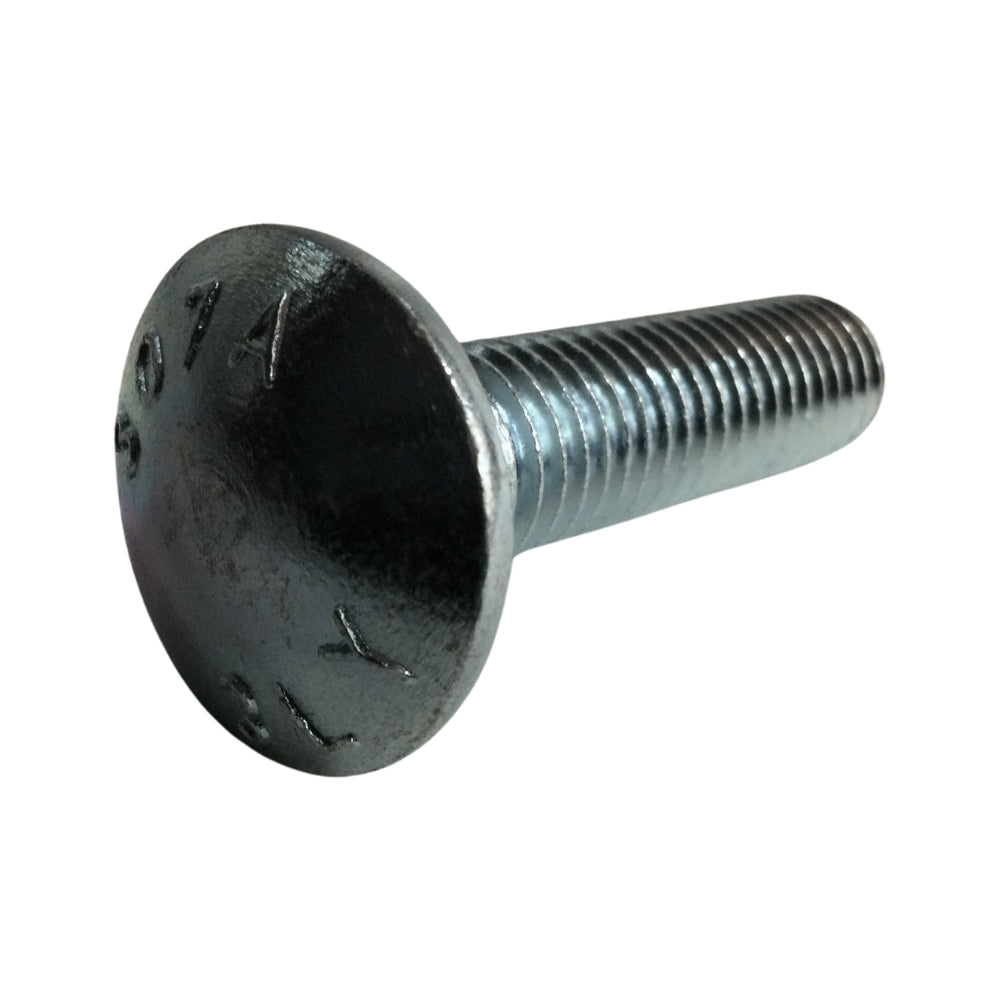 PERNO DE CARRUAJE ZINCADO ACERO GRADO 2 1/2 PULGADAS-13 x 2 PULGADAS ROSCA ESTANDAR