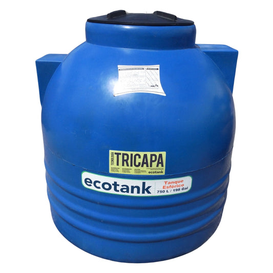 TANQUE DE RESERVA DE AGUA 750 LTS ( 198 GALONES ) TRICAPA CON ACCESORIOS