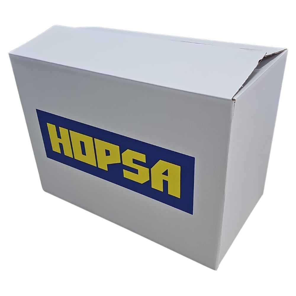 CAJA DE CARTON GRANDE 59 X 32 X 42 CM KRAFT/BLANCO
