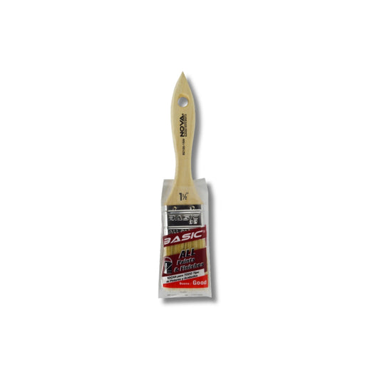 BROCHA NOVA BASIC B2 ALL PAINTS CERDA BLANCA 1 1/2 PULGADAS B2100-15W