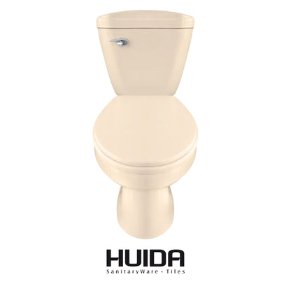 INODORO DOS PIEZAS ELONGADO COLOR CREMA HUIDA