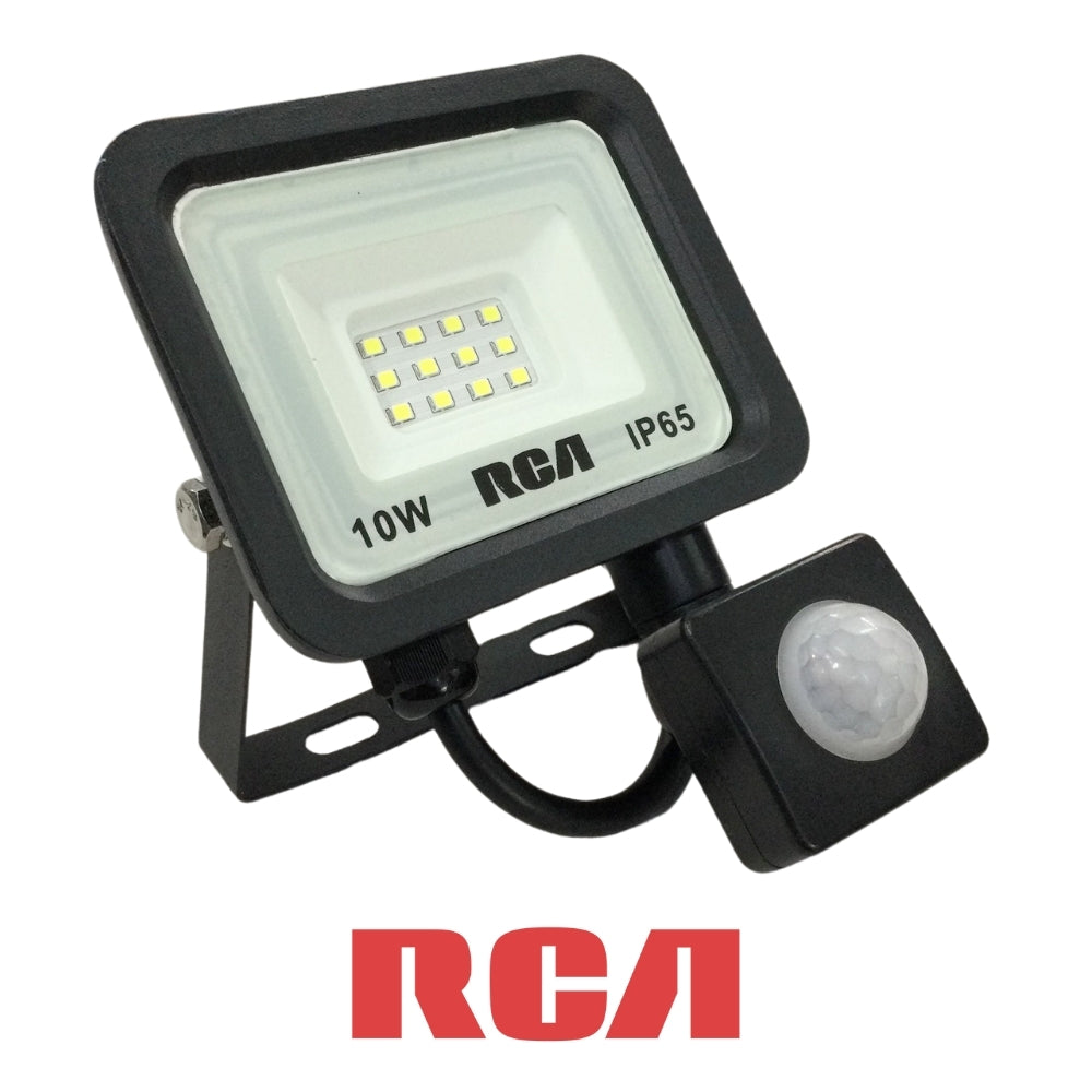 LAMPARA DE SEGURIDAD LED CON SENSOR DE MOVIMIENTO 10W 6500K 85-277V (RLFLD10W-S ) RCA