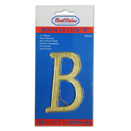 LETRA  PULGADAS B PULGADAS  PARA PUERTA DORADA BEST VALUE