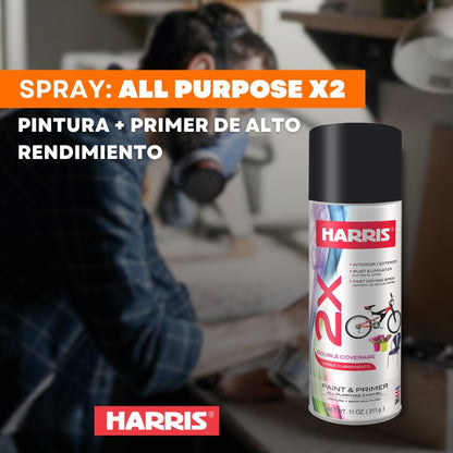 PINTURA DE SPRAY NEGRO BRILLANTE 11 ONZAS 38114 HARRIS