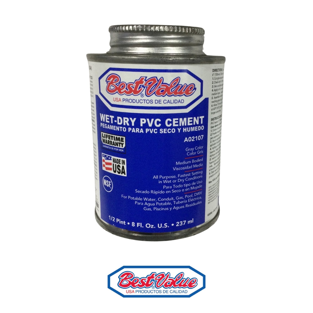 PEGAMENTO PARA PVC 1/2 GALON