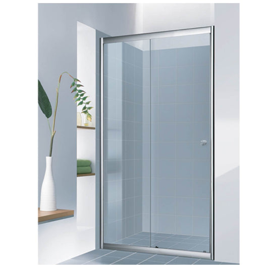 PUERTA DE VIDRIO TEMPLADO PARA  BAÑO AQUA 1500 MM X 1800 MM X6 MM