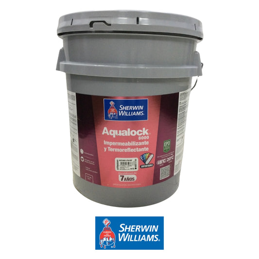 PINTURA IMPERMEABILIZANTE AQUALOCK 8000 MATE BASE ULTRA DEEP 5 GL A5TSA854-5 SHERWIN WILLIAMS