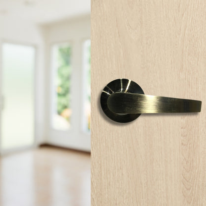 CERRADURA DE MANIJA DE PASO BRONCE ANTIGUO 2015 LOCKPRO