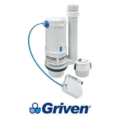 VALVULA DE DESCARGA DUAL PARA TANQUE DE INODORO GRIVEN GRV-DTSET-FSHV