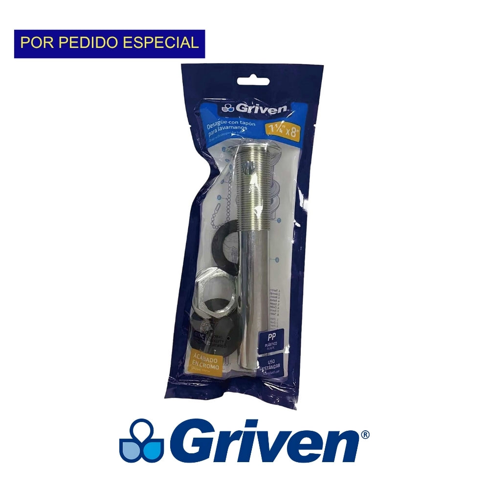 P.O. PLUG PLASTICO 8 PULGADAS GRIVEN A367-PLP90
