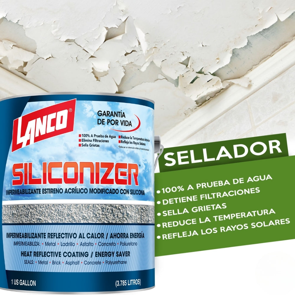 PINTURA SILICONIZER GRIS GALON RC226-4 LANCO