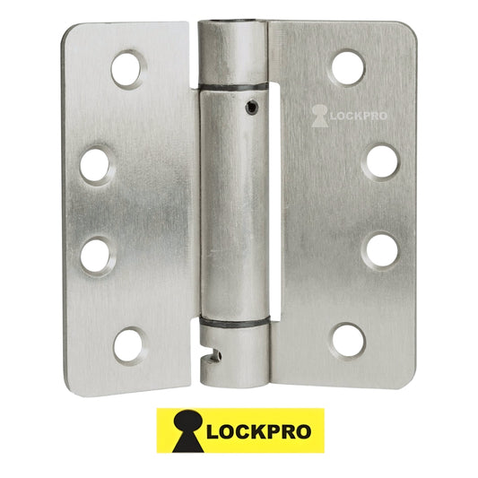 BISAGRA ACERO INOX CON RESORTE 4 Pulg X 4 Pulg 3 mm ESPESOR PAR LOCKPRO