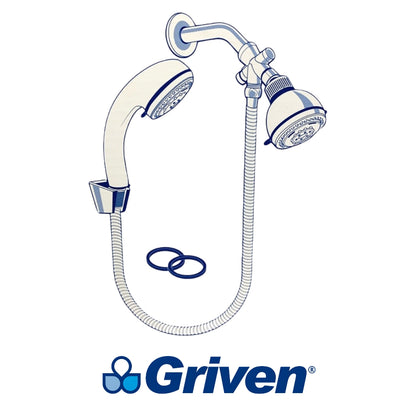 REGADERA DE MANO PARA DUCHA CON MANGUERA GRIVEN GV-SHC-9