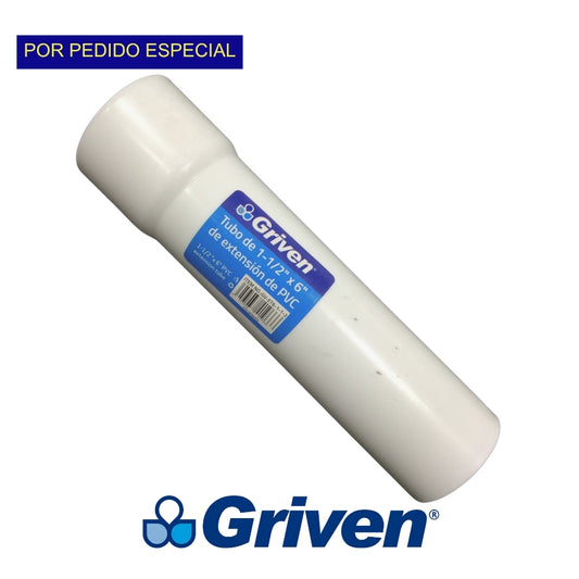 TUBO DE EXTENSION PARA FREGADERO 6 PULGADAS GRIVEN GV-ET6-1-1-2