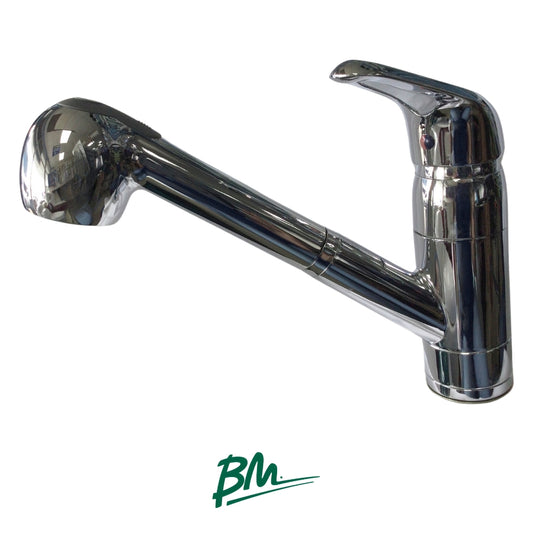 LAVE DE FREGADERO MONOMANDO MANGUERA EXTRAIBLE ACABADO CROMO BM825-0201