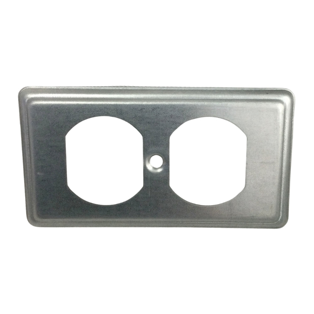 TAPA TOMA DOBLE METAL 2 PULGADAS X 4 PULGADAS