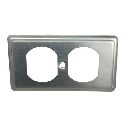 TAPA TOMA DOBLE METAL 2 PULGADAS X 4 PULGADAS