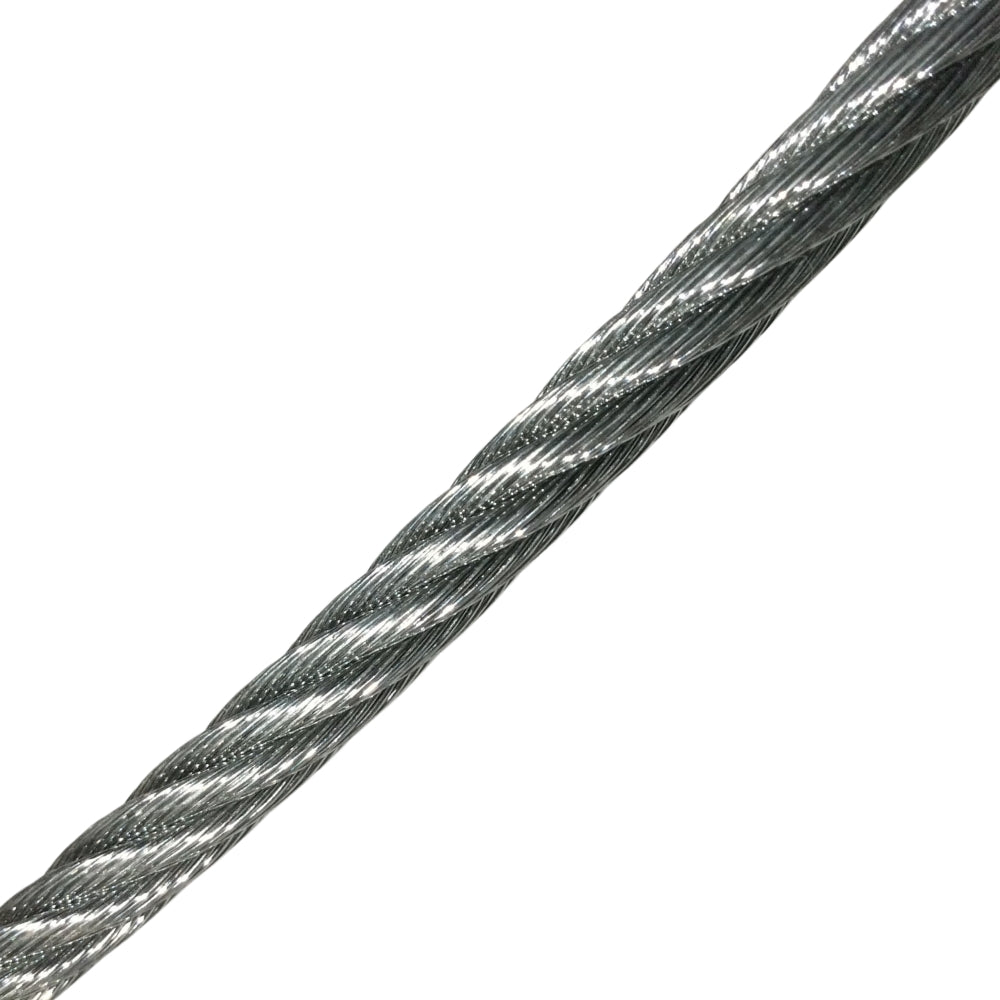 CABLE DE ACERO GALVANIZADO 7X19 DE 1/4 PULGADAS - METRO