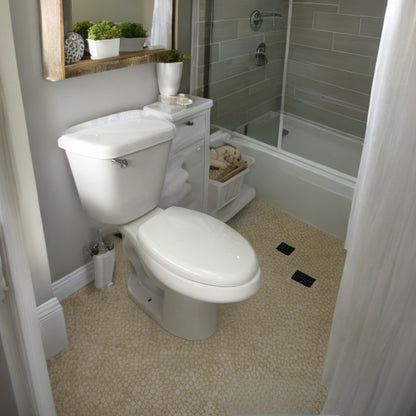 INODORO DOS PIEZAS ELONGADO COLOR BLANCO BALTIC SR-739A