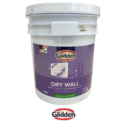 PINTURA ACRILICA DRY WALL BLANCO 5 GALONES 19A0276705 GLIDDEN