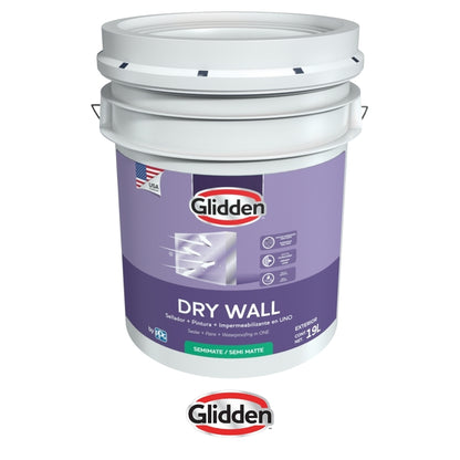 PINTURA ACRILICA DRY WALL BLANCO 5 GALONES 19A0276705 GLIDDEN