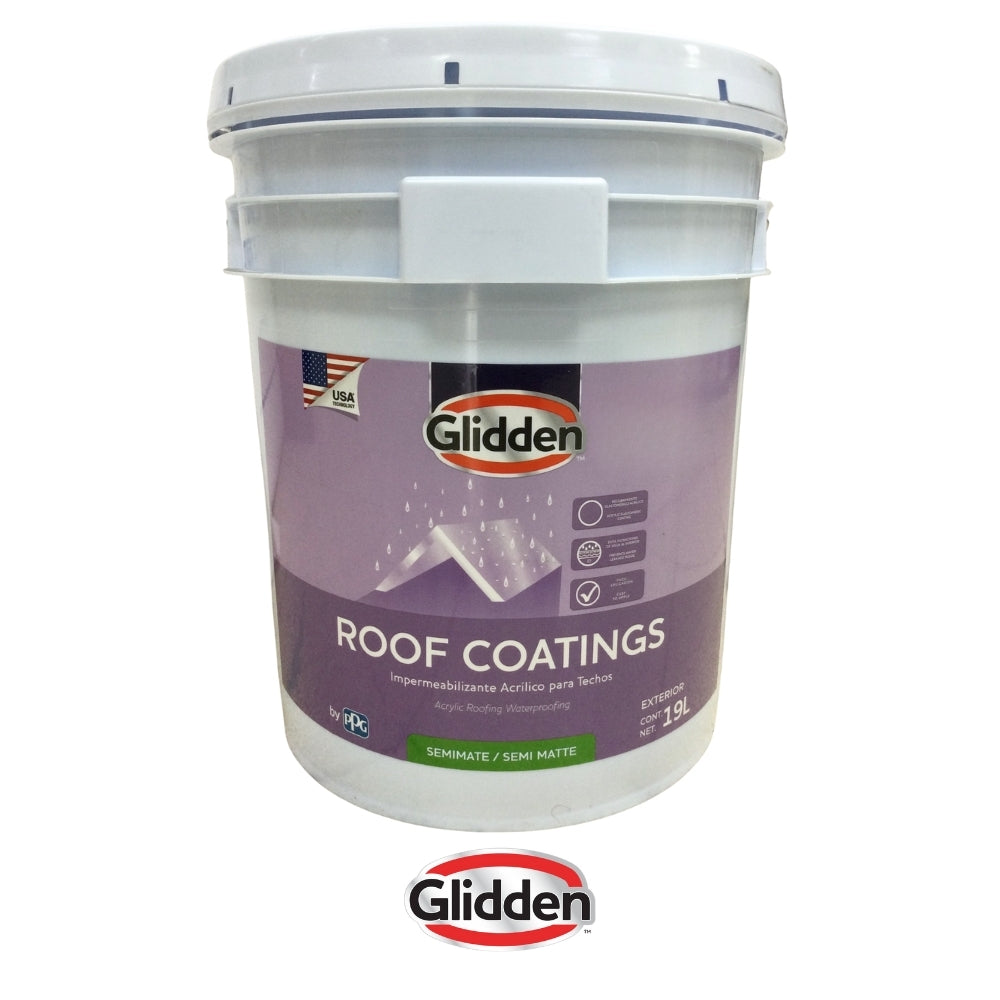 PINTURA IMPERMEABILIZANTE ROOF COATING ROJO 5 GALONES 19A0276700 GLIDDEN