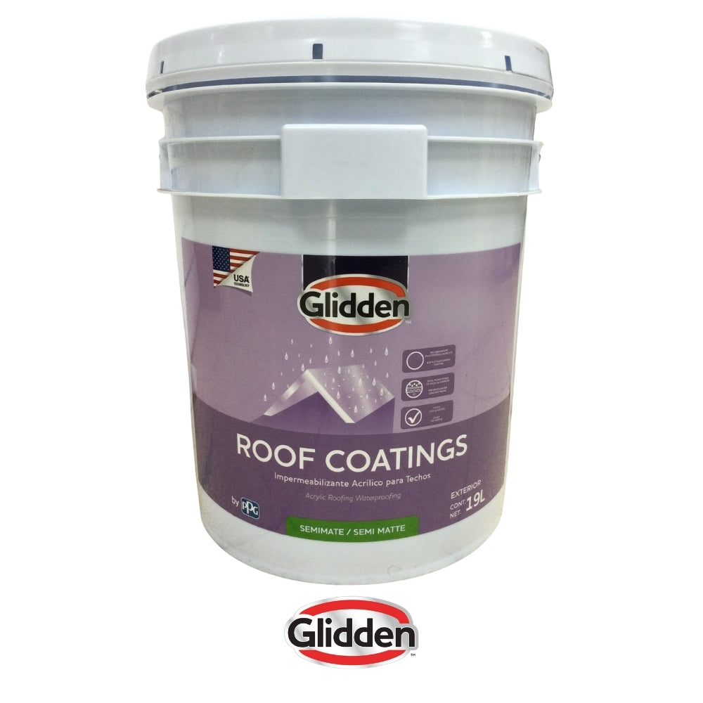 PINTURA IMPERMEABILIZANTE ROOF COATING VERDE 5 GALONES 19A0276701 GLIDDEN