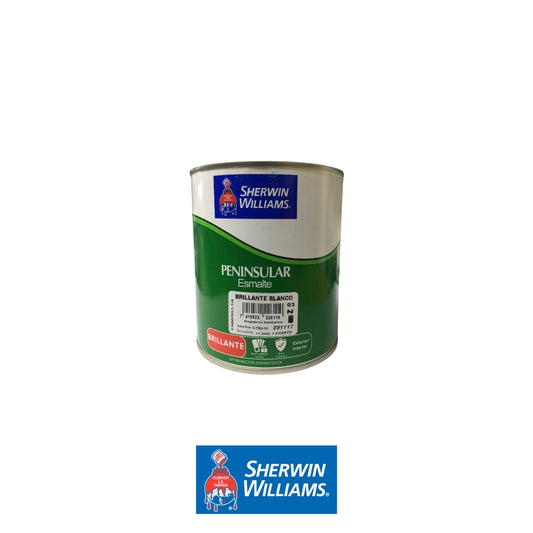 PINTURA ESMALTE BRILLANTE BLANCO 1/4 GL K58WSA1-1/4 SHERWIN WILLIAMS