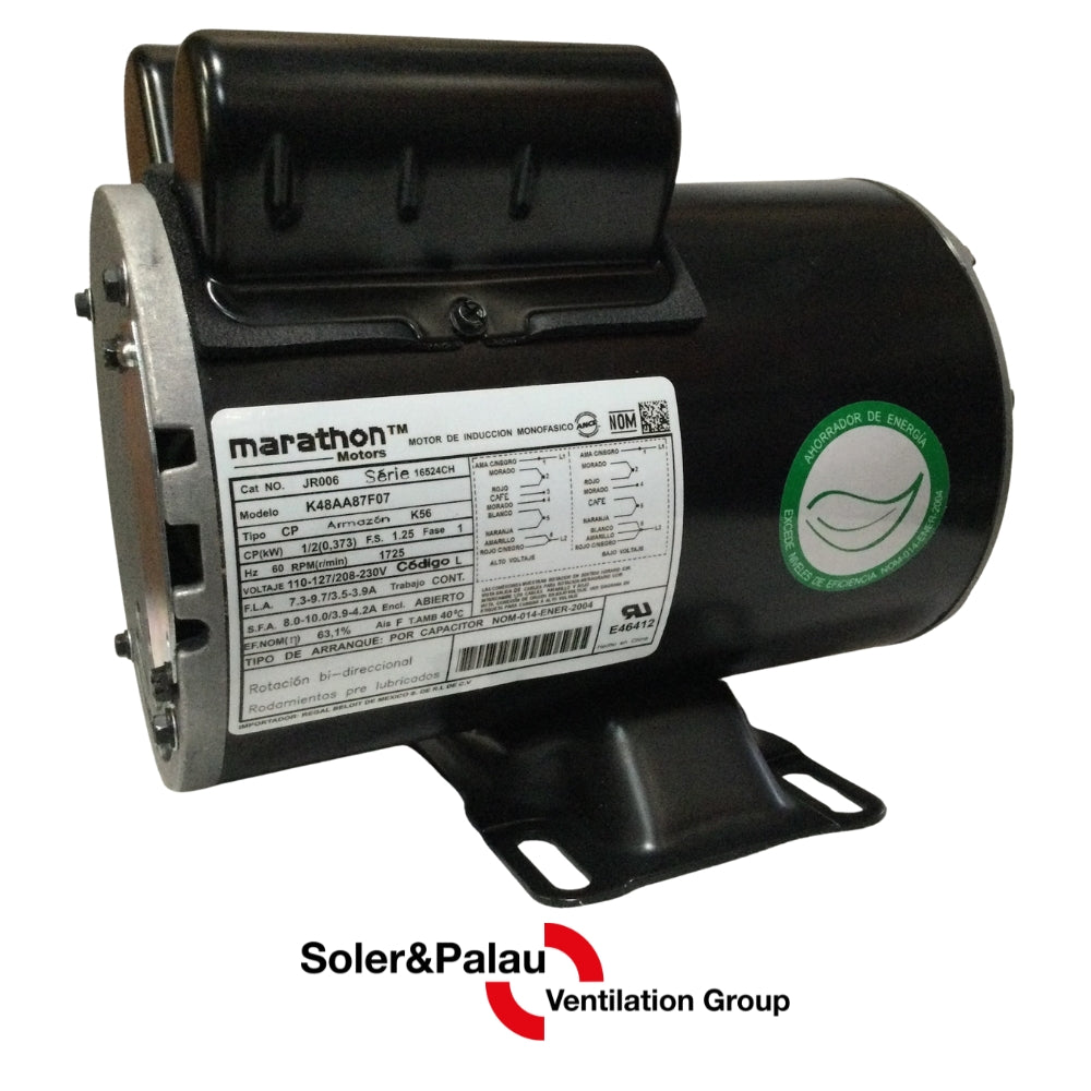 MOTOR P/TTB400 1/2HP 1F