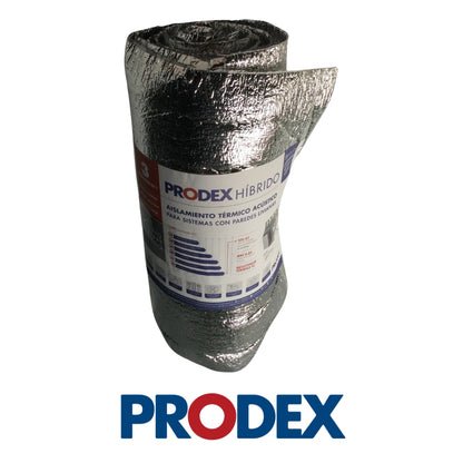 AISLANTE HIBRIDO TÉRMICO/ACÚSTICO 2 PULGADAS X 16 PULGADAS X 8´ FIBRA MINERAL ROLLO 8 UND PRODEX