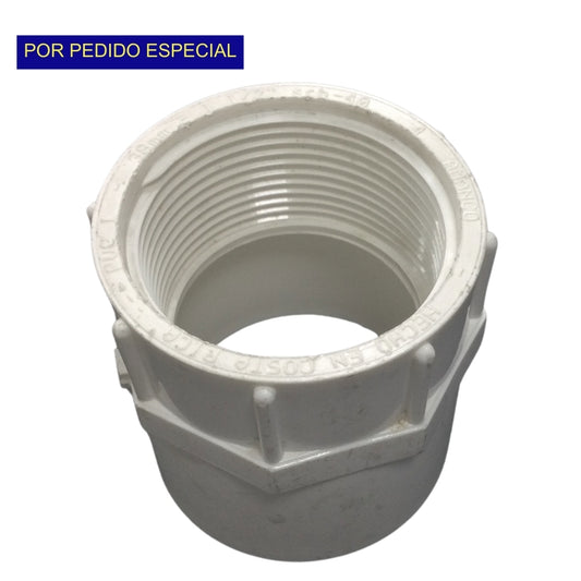 ADAPTADOR HEMBRA PVC SCH-40 38MM-1-1/2 PULGADAS C/C