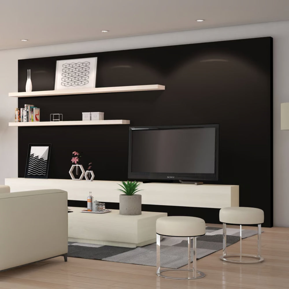 LAMINA DE AGLOMERADO VESTO RH 303 NEGRO FF 2150 X 2440 X 15MM C/42 MELAMINA ANTIMICROBIANA