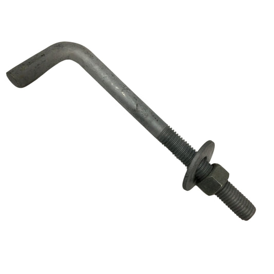 PERNO DE ANCLAJE EN L GALVANIZADO EN CALIENTE 5/8 PULGADAS-11 x 8 PULGADAS ROSCA ESTANDAR