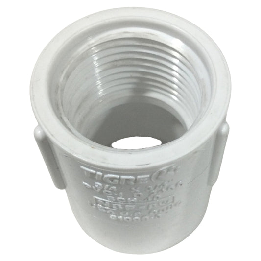 ADAPTADOR HEMBRA PVC SCH-40 18MM-3/4 PULGADAS C/C